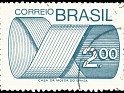Brazil 1974 Mobius Strip 2,00 Grnsh BL Scott 1258 A689a. Subida por SONYSAR